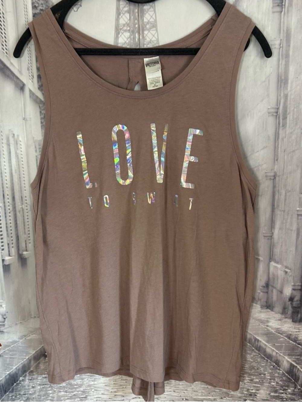Victoria's Secret Sport Graphic Tank Top - Mauve